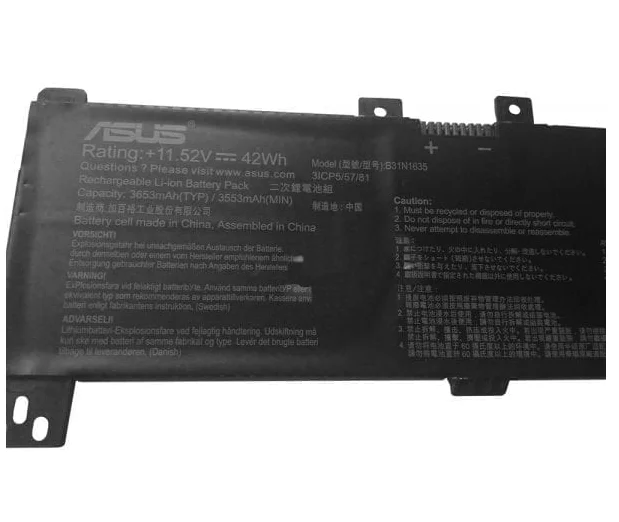ASUS B31N1635 - B31N1635 Original Laptop Notebook Battery (1 Yr Warranty)