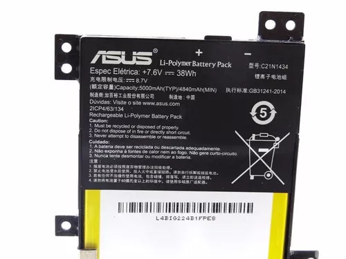 ASUS C21N1434 - C21N1434 Original Laptop Notebook Battery (1 Yr Warranty)