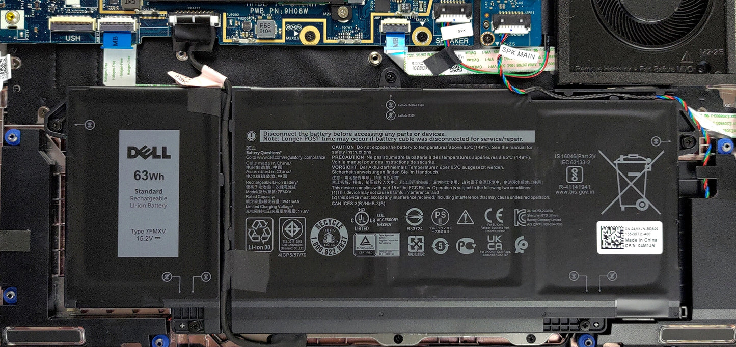 DELL Latitude 7520 2C68H - 7FMXV Original Laptop Notebook Battery (1 Yr Warranty)