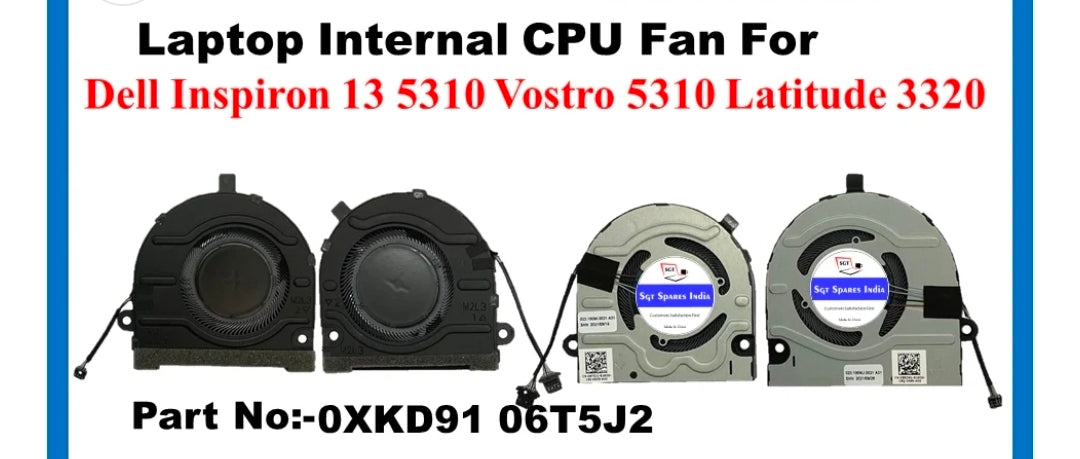Original FAN Pair Dell Inspiron 13 5310 P/N : 0XKD91
