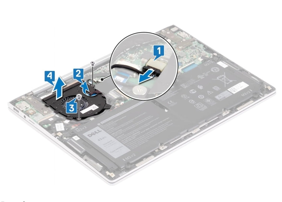 Original FAN Dell Inspiron 13 7390 2 in 1 P/N : HYPYN