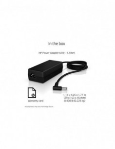 HP PROBOOK 450 G2 - Original Laptop Charger ( 19.5V 3.33A 65w ) - Genuine AC Power Adapter