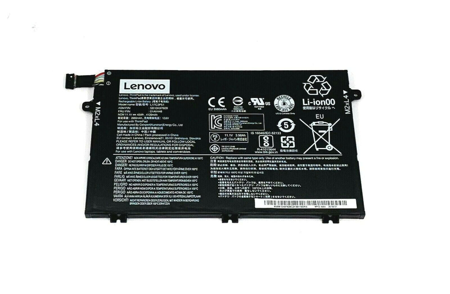 LENOVO ThinkPad E15 20RD0019IX - L17M3P51 Original Laptop Notebook Battery (1 Yr Warranty)