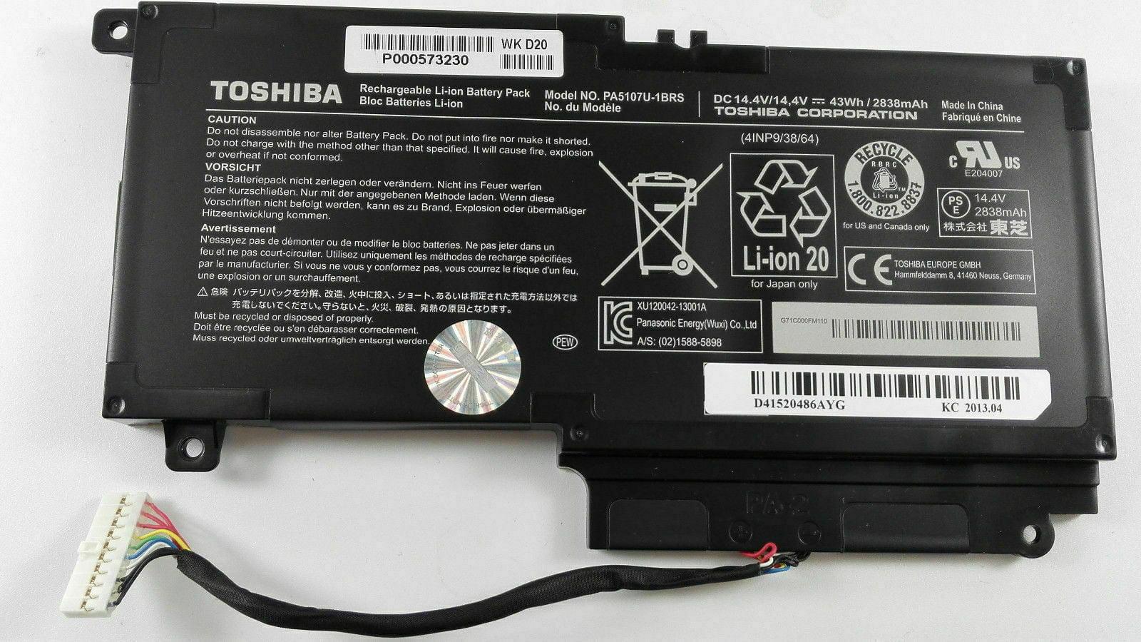 TOSHIBA SATELLITE S55-A5169 - PA5107U-1BRS Original Laptop Notebook Battery (1 Yr Warranty)