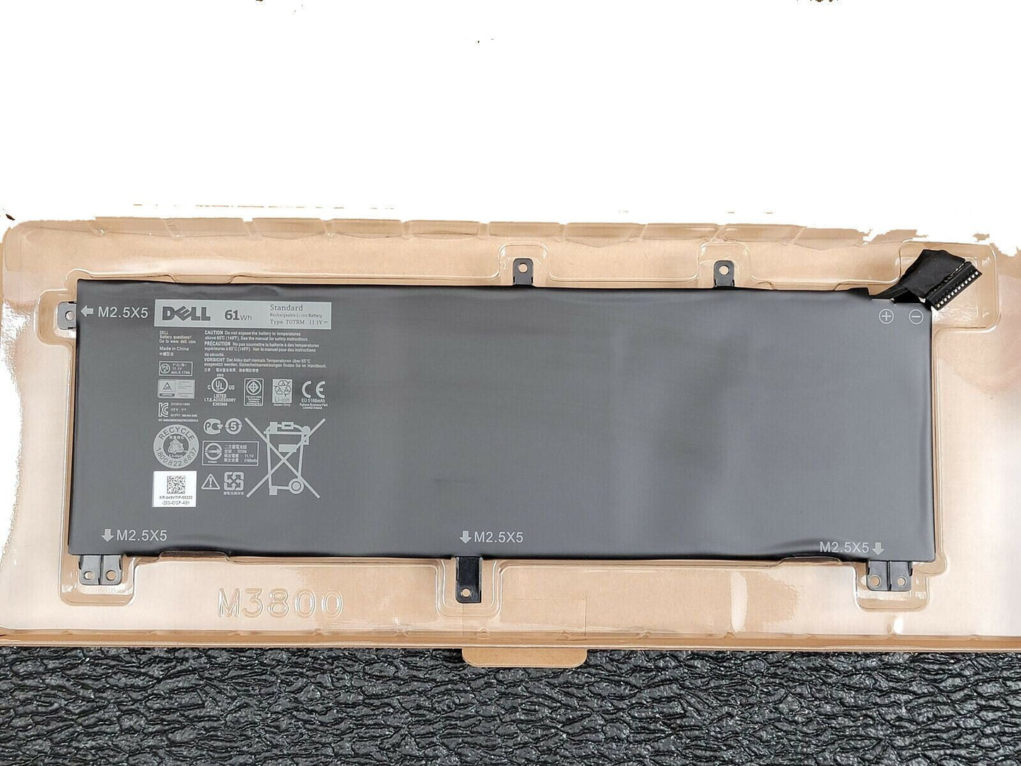 DELL TOTRM - TOTRM Genuine Original Laptop Notebook Battery (1 Yr Warranty)