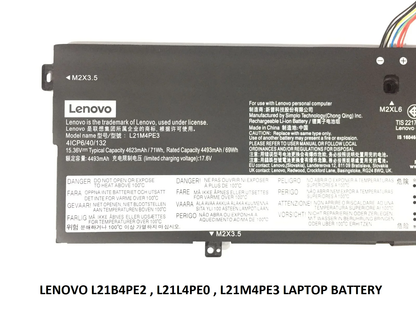 LENOVO L21L4PE0 - L21LP1E0 Original Laptop Notebook Battery (1 Yr Warranty)