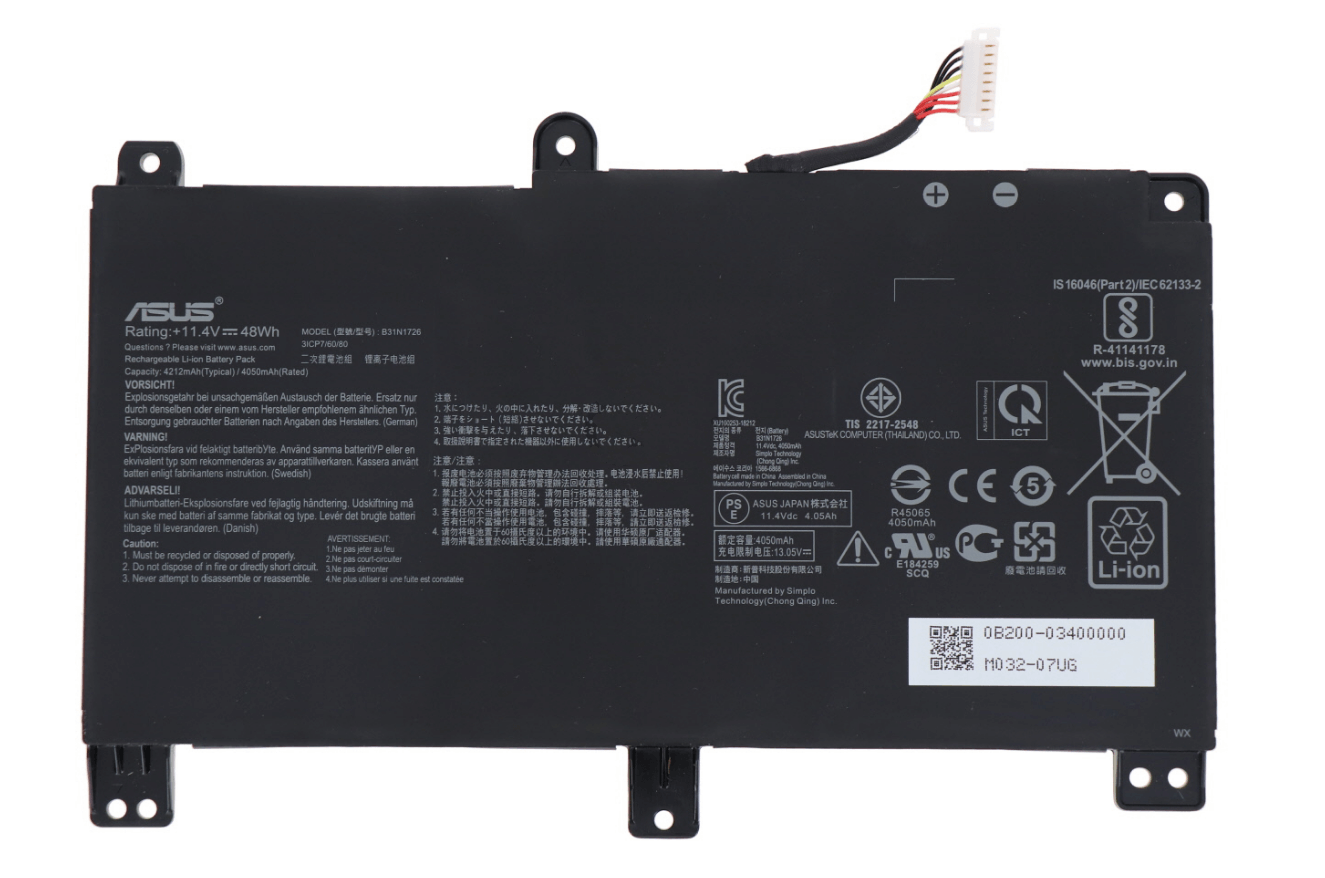 ASUS G531GT-BQ002T - B31N1726 Original Laptop Notebook Battery (1 Yr Warranty)
