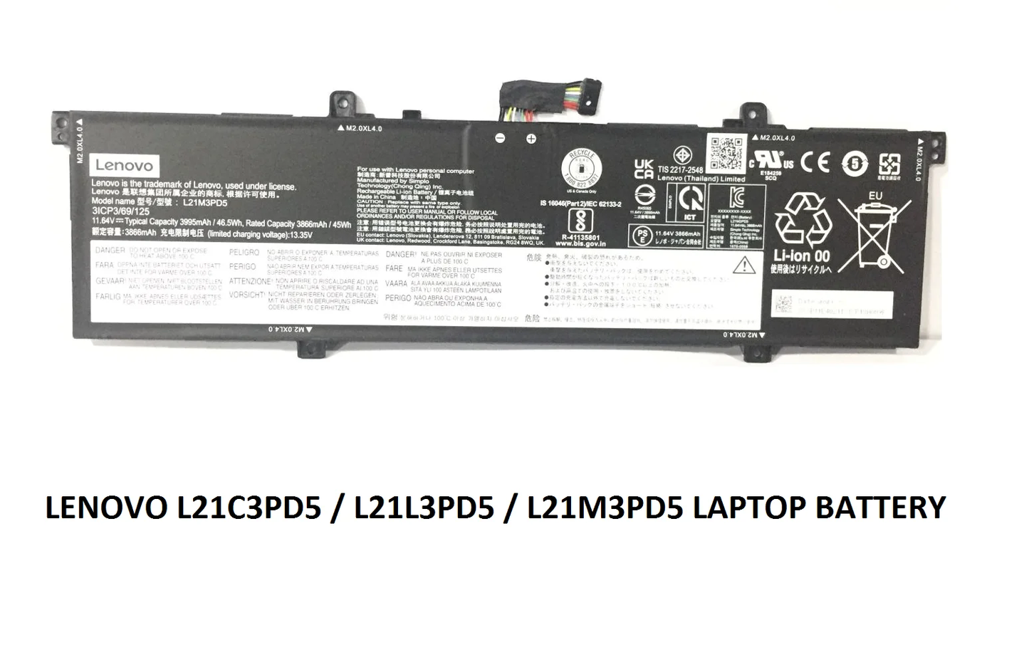LENOVO L21C3PD5 - L21C3PD5 Original Laptop Notebook Battery (1 Yr Warranty)