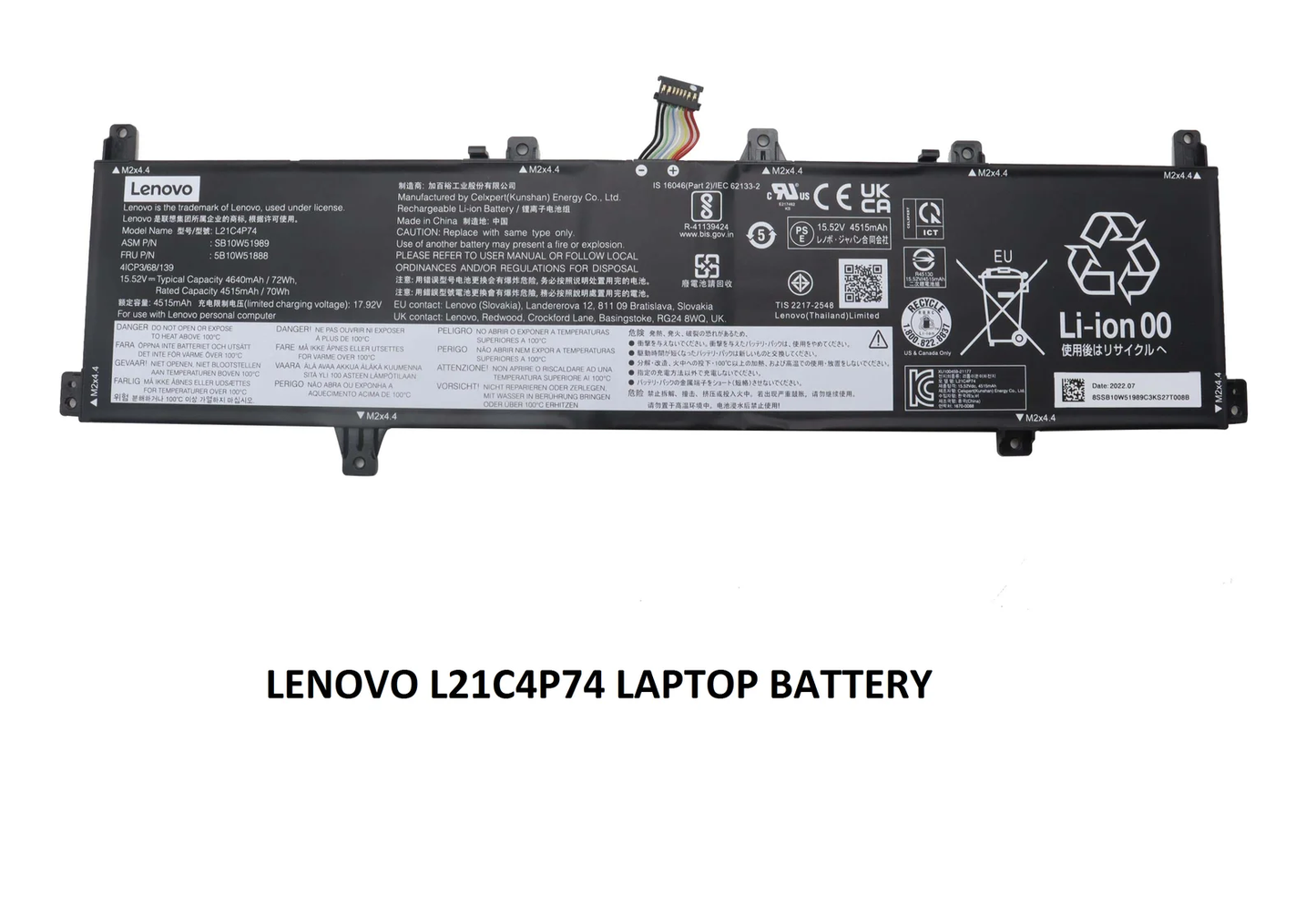 LENOVO L21C4P74 - L21C4P74 Original Laptop Notebook Battery (1 Yr Warranty)