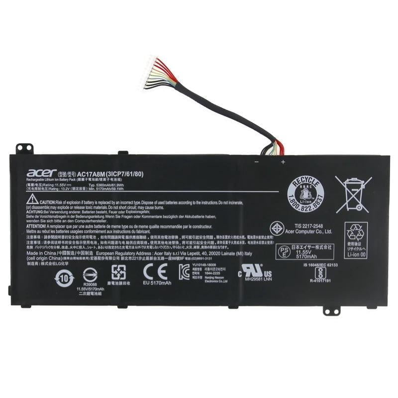 ACER 3ICP7/61/80 - AC17A8M Original Laptop Notebook Battery (1 Yr Warranty)