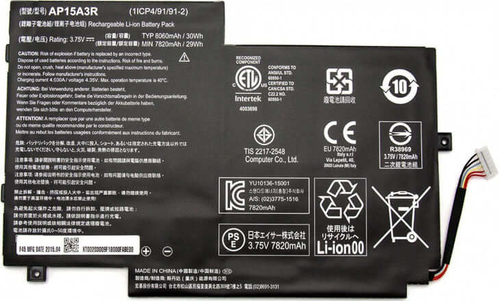 ACER Switch 10 E SW3-013-16QC - AP15A3R Original Laptop Notebook Battery (1 Yr Warranty)