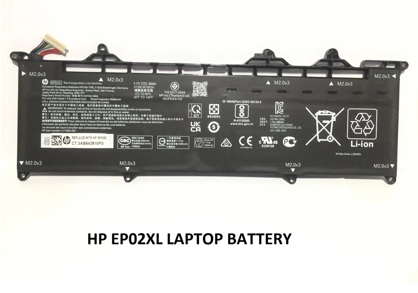 HP EP02XL - EP02XL Original Laptop Notebook Battery (1 Yr Warranty)