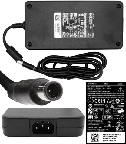 DELL LAPTOP CHARGER 240W 19.5V 12.3A GENUINE Original ( 7.4 MM ) ( 1 Yr Warranty ) DP/N : 00MFK9