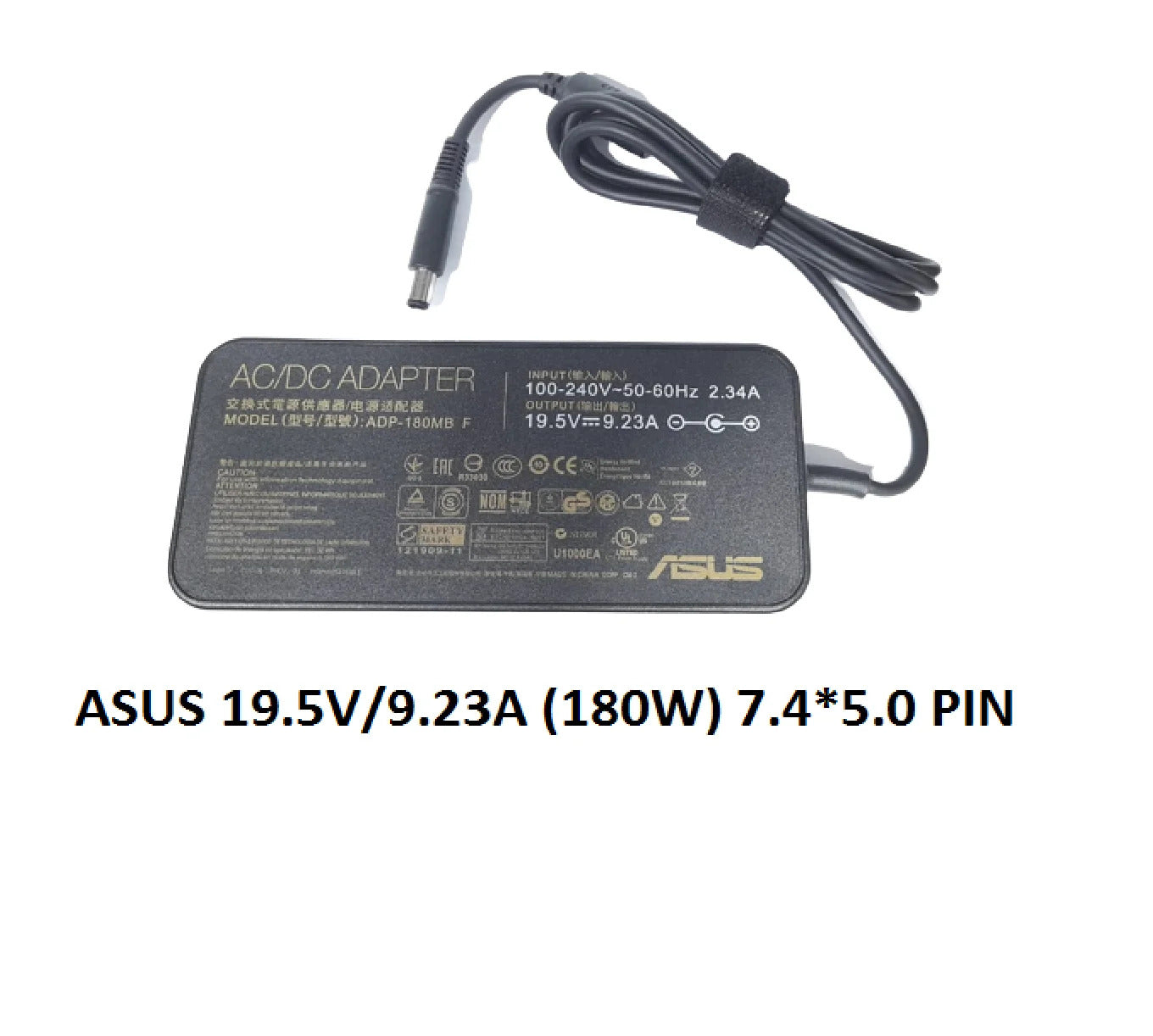 ASUS Laptop Charger 180W 19.5V 9.23A Original Adapter (7.4 mm x 5.0 mm) (1 Yr Warranty) (Power Cord Included)
