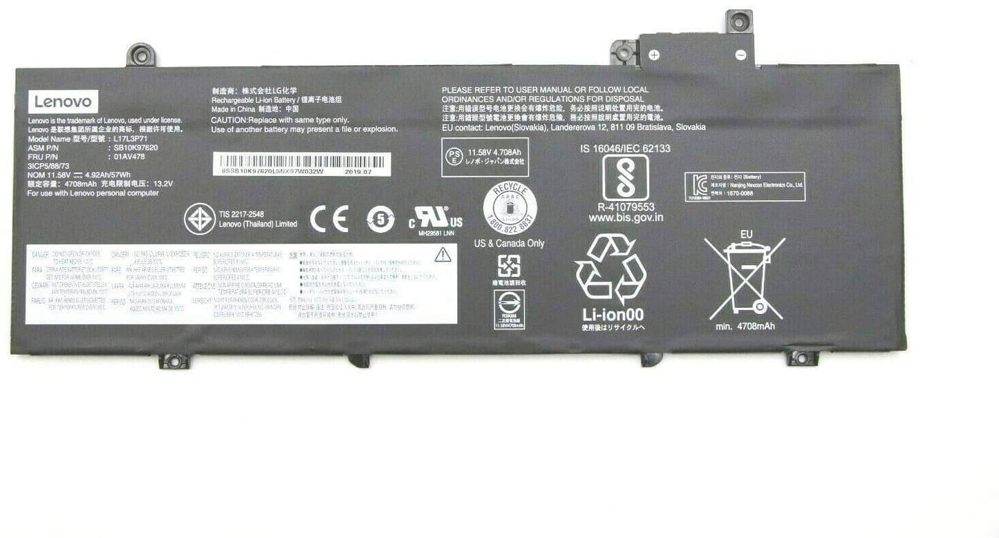 LENOVO 01AV480 - 01AV480 Original Laptop Notebook Battery (1 Yr Warranty)
