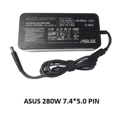 ASUS Laptop Charger 280W 20V 14A Original Adapter (7.4 mm x 5.0 mm) (1 Yr Warranty) (Power Cord Included) Model No : ADP-280EB F