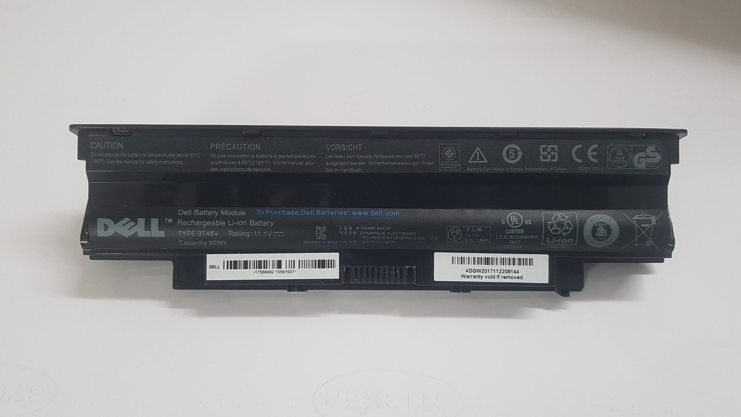 DELL Inspiron 14Z-4300SLV - 9T48V Original Laptop Notebook Battery (1 Yr Warranty)