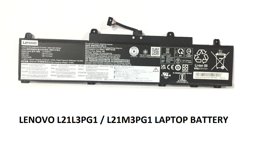LENOVO L14 GEN3 - L21M3PG1 Original Laptop Notebook Battery (1 Yr Warranty)