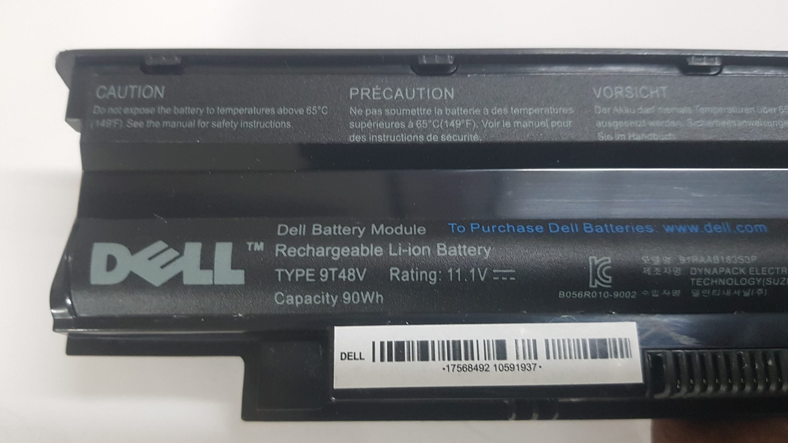 DELL Inspiron 14R-1296TMR - 9T48V Original Laptop Notebook Battery (1 Yr Warranty)