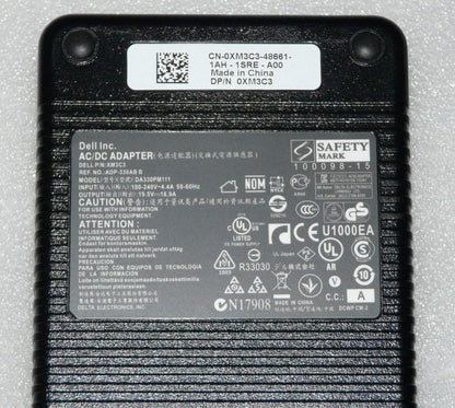 DELL LAPTOP CHARGER 330W 19.5V 16.9A GENUINE Original Adapter ( 7.4 MM ) ( 1 Yr Warranty ) DP/N : 0HJCCJ
