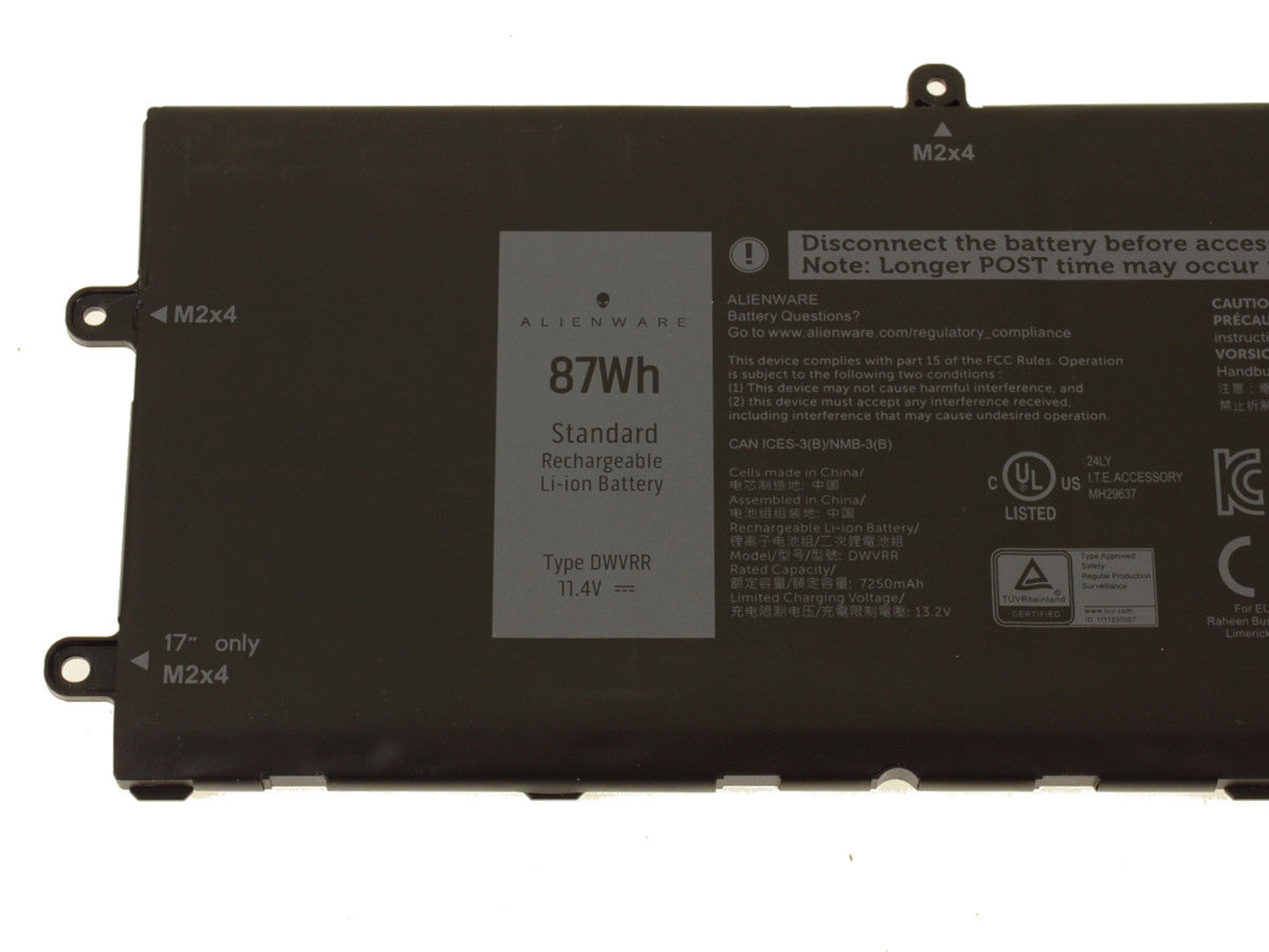 DELL Alienware x17 R1 - DWVRR Original Laptop Notebook Battery (1 Yr Warranty)