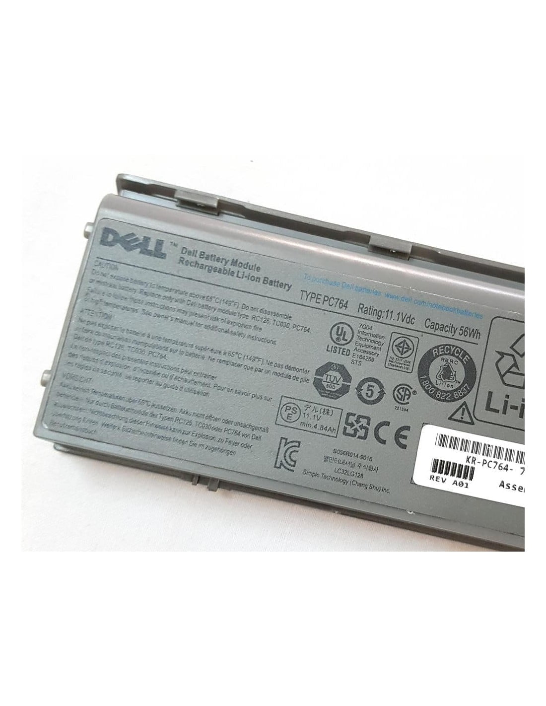 DELL 0NT367 0TD116 UG260 MJ456 GD785 HJ607 KP433 NT39 KP434 – PC764 Original Laptop Notebook Battery ( 1 Yr Warranty )