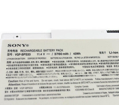 SONY VGP-BPS33 - VGP-BPS33 Genuine Original Laptop Notebook Battery (1 Yr Warranty)