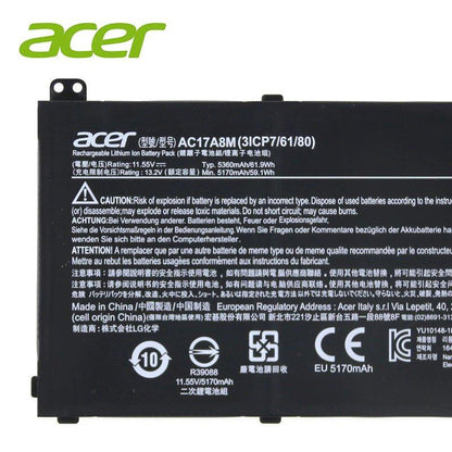 ACER TMX314-51-M-55CM - AC17A8M Original Laptop Notebook Battery (1 Yr Warranty)