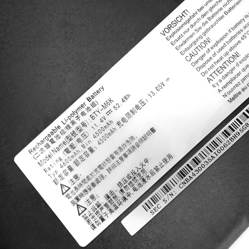 MSI GF75 8RD-001 - BTY-M6K Original Laptop Notebook Battery (1 Yr Warranty)
