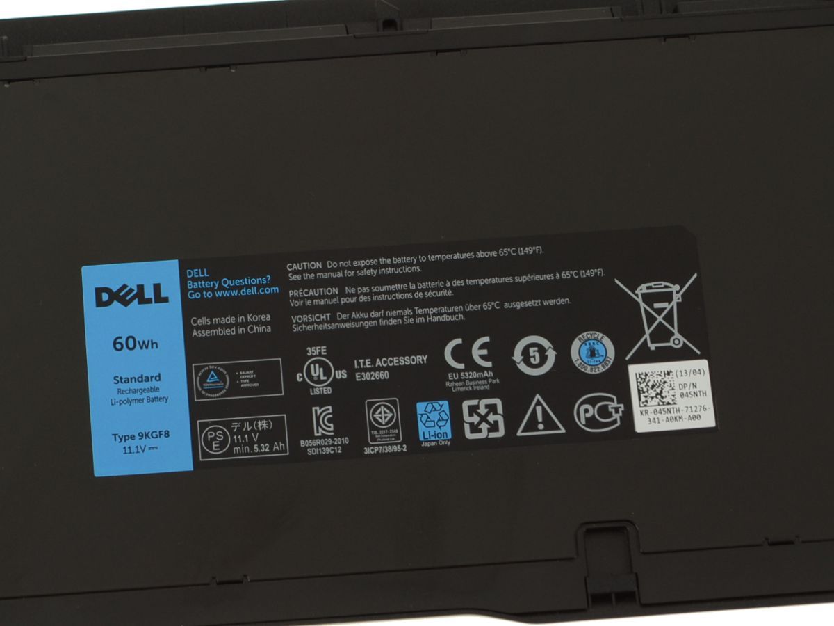 DELL 9KGF8 7HRJW XX1D1 TRM4D 7XHVM - 9KGF8 Genuine Original Laptop Notebook Battery ( 1 Yr Warranty )