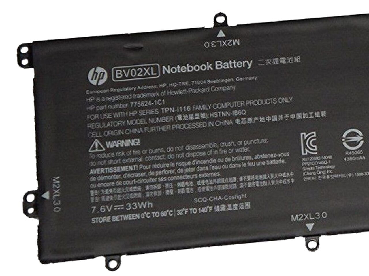 HP 776621-006 - BV02XL Original Laptop Notebook Battery (1 Yr Warranty)