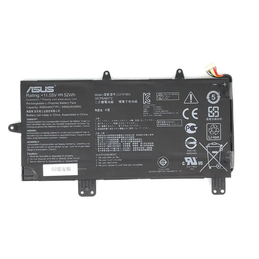 ASUS ZenBook Pro UX480FD-BE023T - C31N1803 Orignal Laptop Notebook Battery Original Laptop Notebook Battery (1 Yr Warranty)