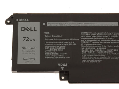 DELL P83V9 - 4 cell - Precision 5470 5480 5490 72Wh Original Laptop Notebook Battery ( 1 Yr Warranty )