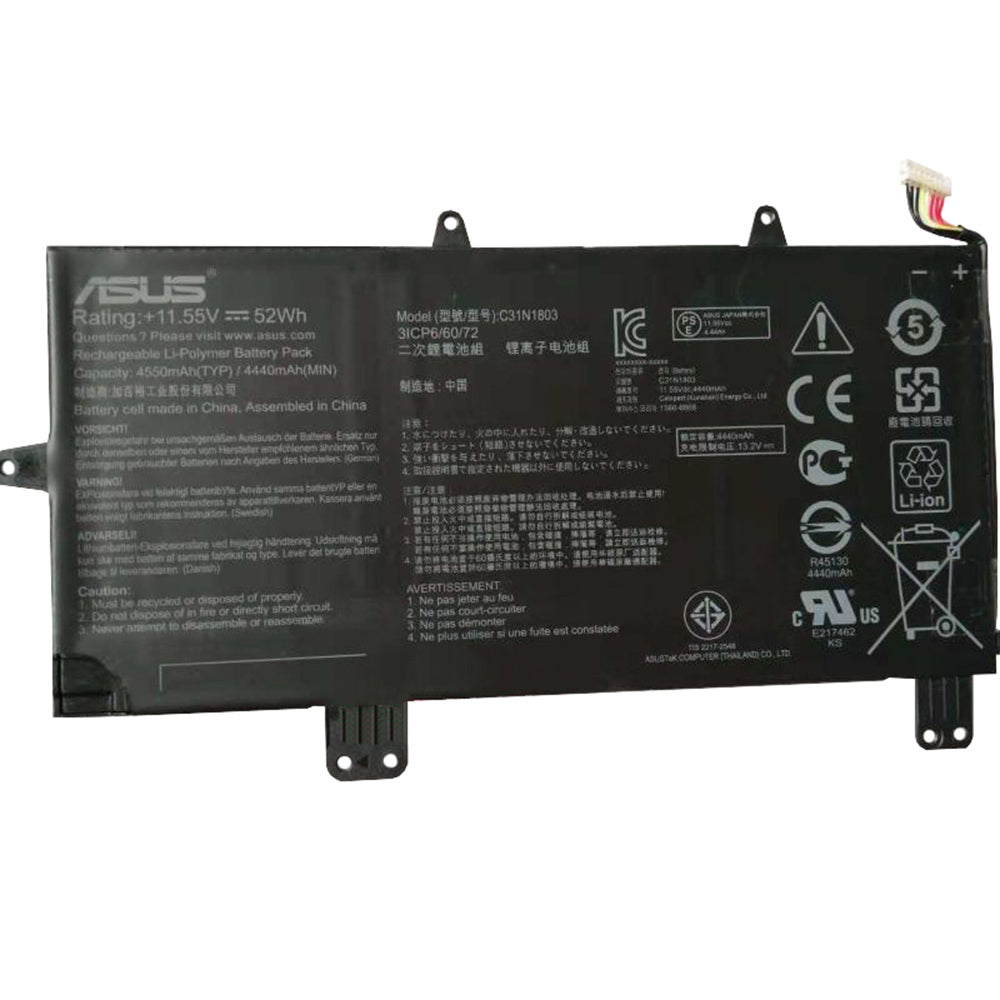 ASUS C31N1803 - C31N1803 Orignal Laptop Notebook Battery Original Laptop Notebook Battery (1 Yr Warranty)