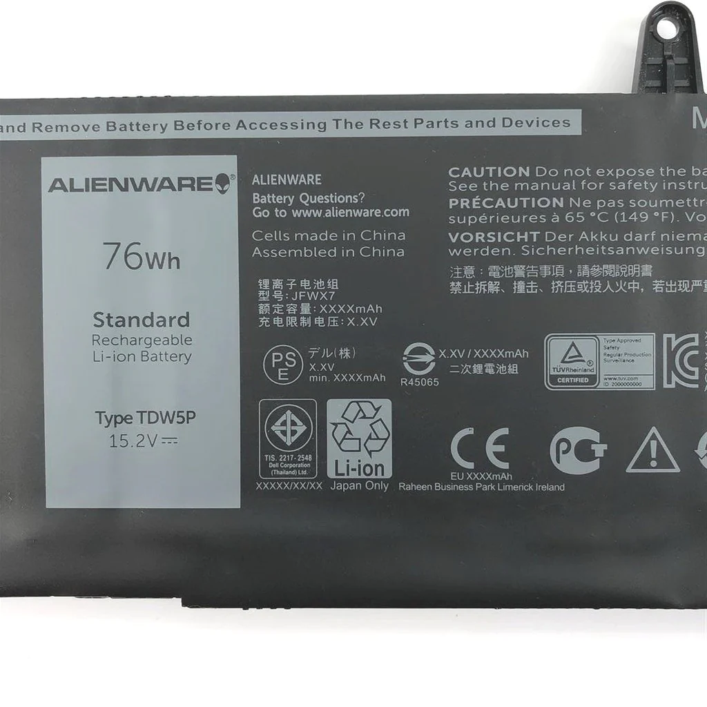 DELL 04RRR3 4RRR3 P81G P81G001 - TDW5P Genuine Original Laptop Notebook Battery ( 1 Yr Warranty )