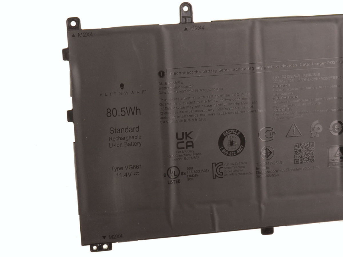 DELL VG661- 6 cell -Alienware x14 R1/R2 80.5Wh Original Laptop Notebook Battery ( 1 Yr Warranty )
