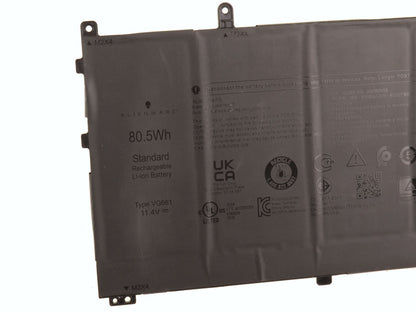 DELL VG661- 6 cell -Alienware x14 R1/R2 80.5Wh Original Laptop Notebook Battery ( 1 Yr Warranty )