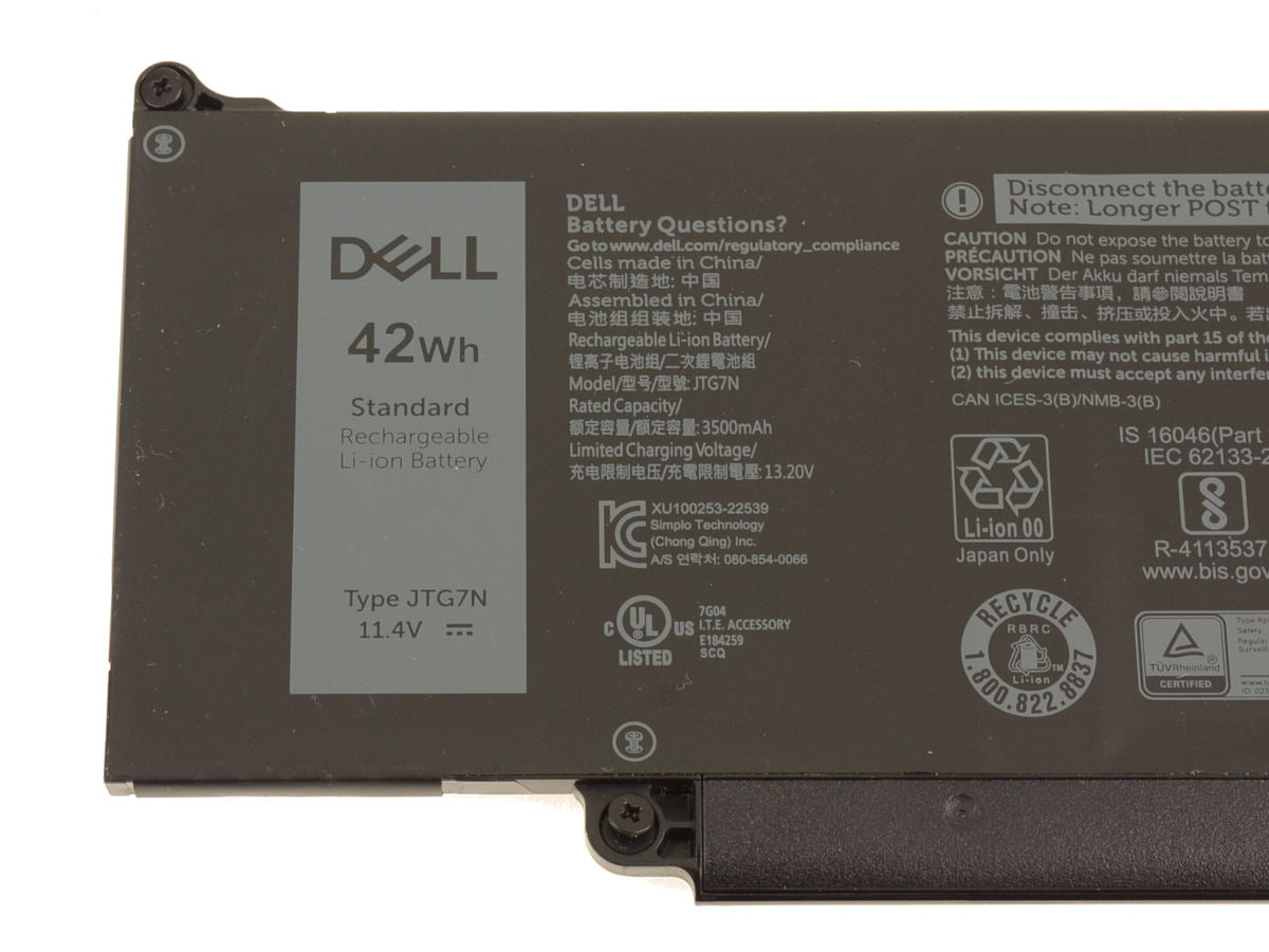 DELL JTG7N - 3 cell - Latitude 5440 3540 5540 5340 3440 / Precision 3480 3580 42Wh Original Laptop Notebook Battery ( 1 Yr Warranty )
