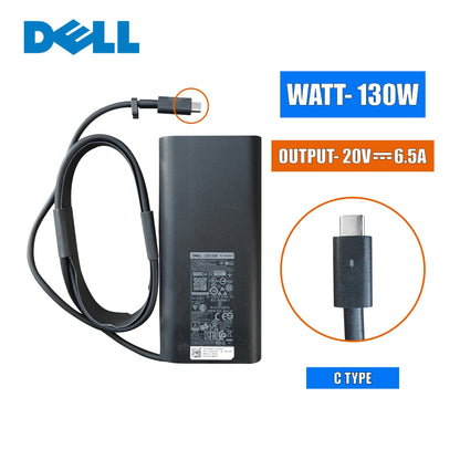 Dell Original 130W USB-C AC Adapter Laptop Charger ( Type - C ) ( 1 Yr Warranty ) Model No : Dell Precision 5550
