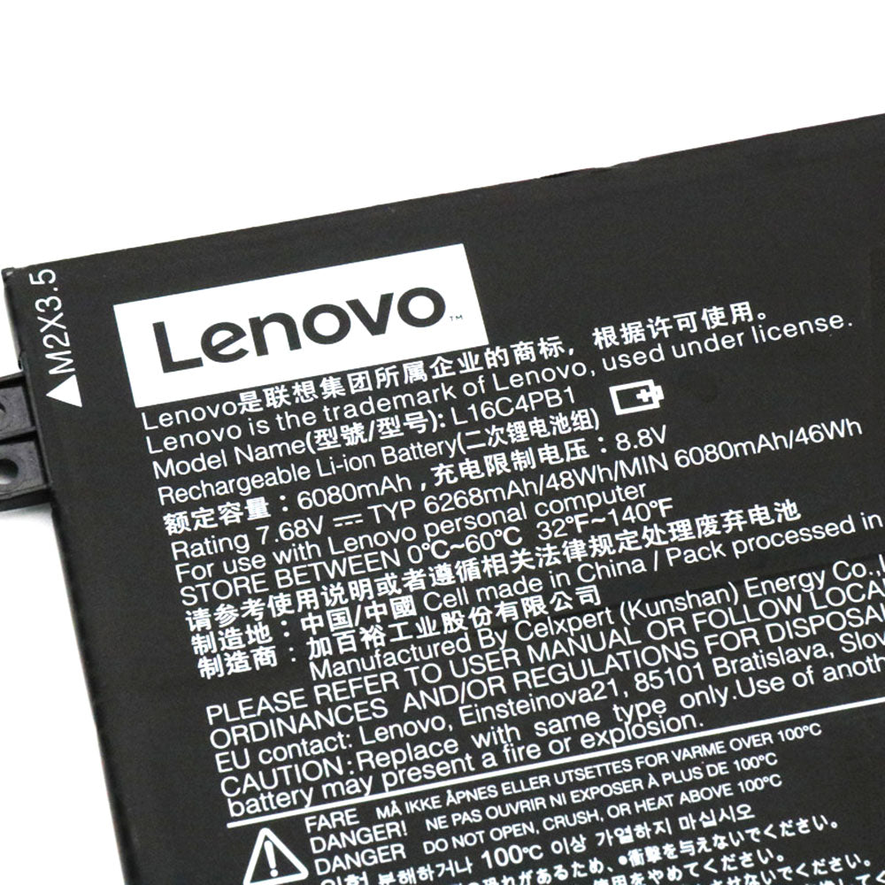 LENOVO L16C4PB1 - L16C4PB1 Original Laptop Notebook Battery (1 Yr Warranty)