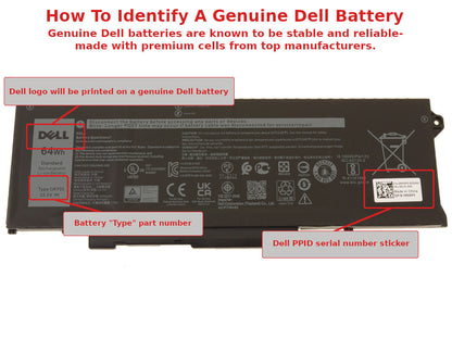 DELL 00P3TJ - 00P3TJ Original Laptop Notebook Battery (1 Yr Warranty)