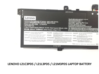 LENOVO L21C3PD5 - L21C3PD5 Original Laptop Notebook Battery (1 Yr Warranty)