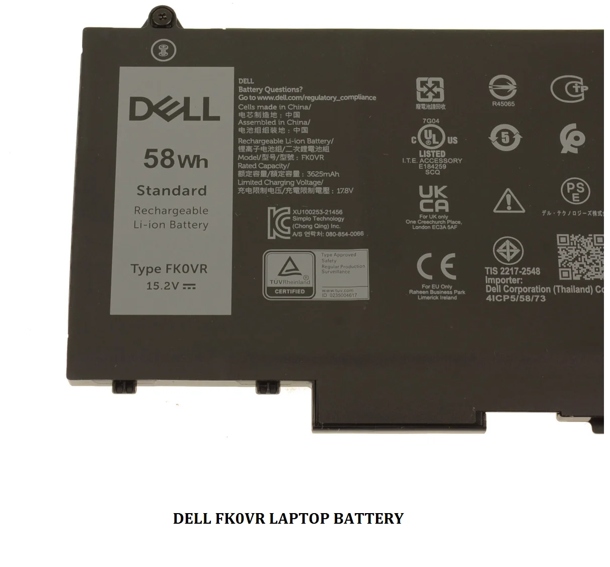DELL Latitude 7430 2 in 1 – FK0VR Genuine Original Laptop Notebook Battery ( 1 Yr Warranty )
