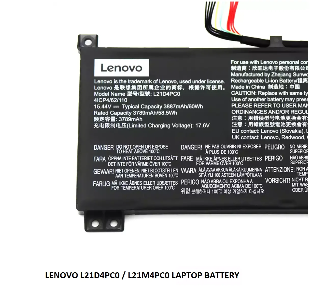 LENOVO L21C4PC0 - L21D4PC0 Original Laptop Notebook Battery (1 Yr Warranty)