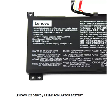 LENOVO L21C4PC0 - L21D4PC0 Original Laptop Notebook Battery (1 Yr Warranty)