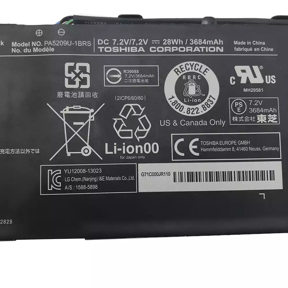 TOSHIBA PA5209U-1BRS - PA5209U-1BRS Original Laptop Notebook Battery (1 Yr Warranty)