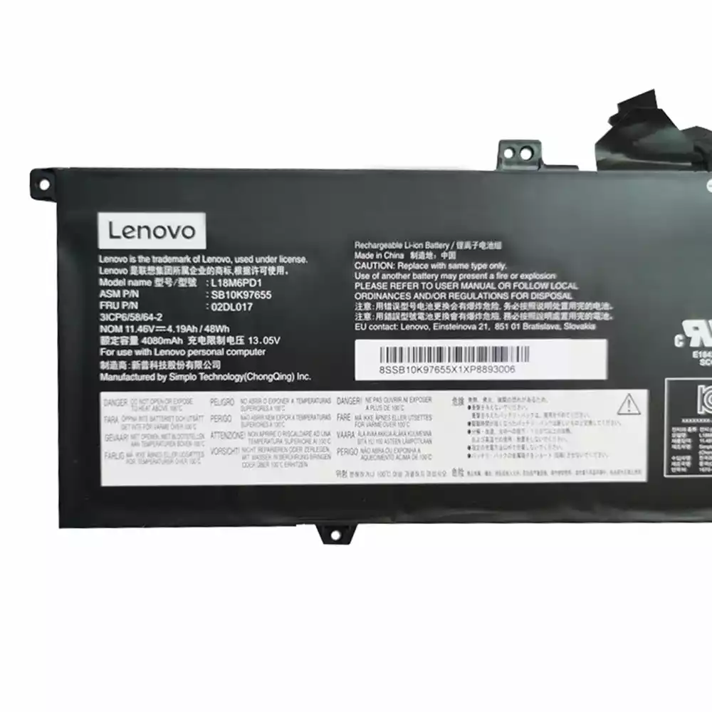 LENOVO L18M6PD1 - L18M6PD1 Original Laptop Notebook Battery (1 Yr Warranty)