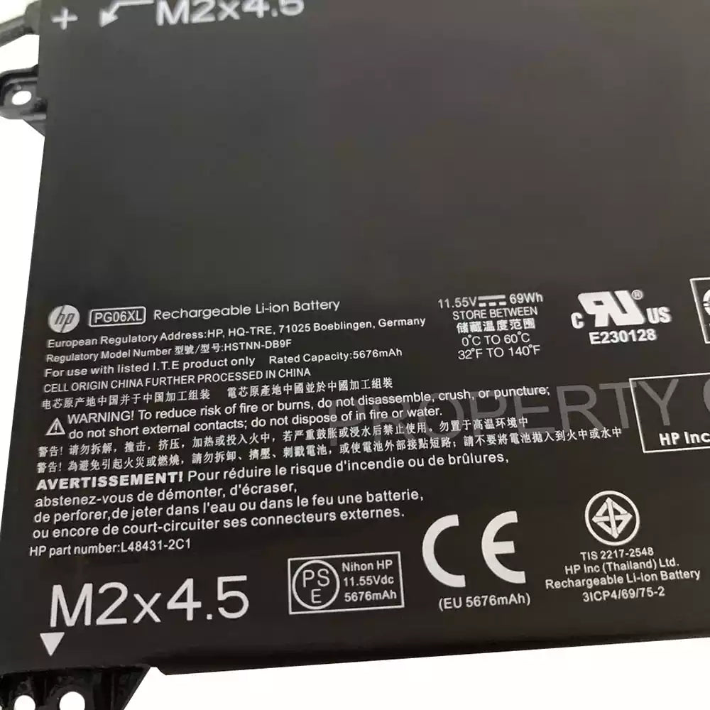 HP PG06XL - PG06XL Original Laptop Notebook Battery (1 Yr Warranty)