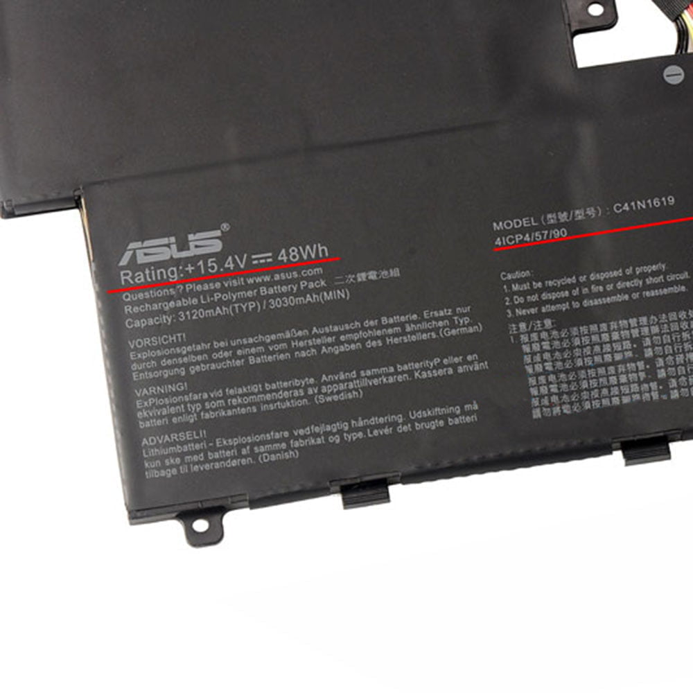ASUS C41-N1619 - C41-N1619 Original Laptop Notebook Battery (1 Yr Warranty)