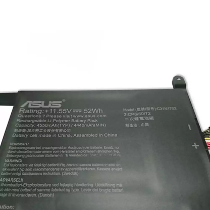 ASUS C31N1703- C31N1703 - C31N1703- C31N1703 Original Laptop Notebook Battery (1 Yr Warranty)